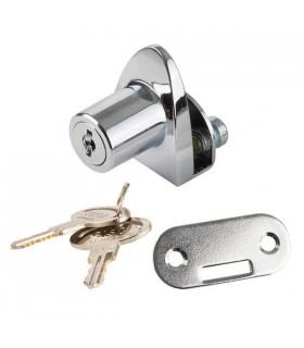 Serrure série Badge pour porte simple de vitrine en verre