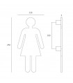 Pictogramme découpé femme