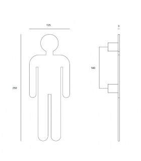 Pictogramme découpé femme