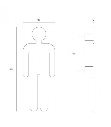 Pictogramme découpé femme