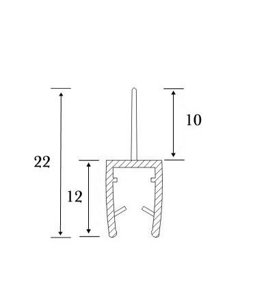 Joint d'étanchéité bas de porte série S.5701
