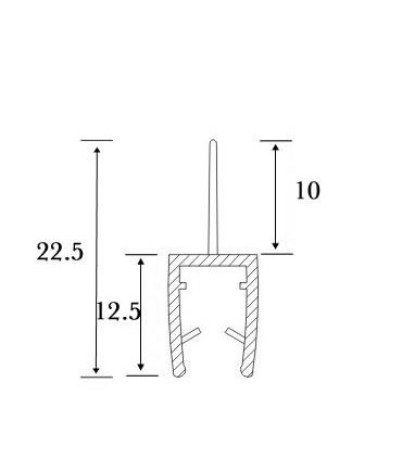 Joint d'étanchéité bas de porte série S.5701