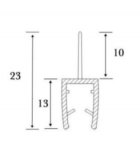 Joint d'étanchéité bas de porte série S.5701 Joint d'étanchéité bas de porte série S.5701