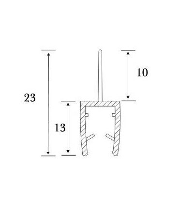 Joint d'étanchéité bas de porte série S.5701