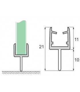 Joint d'étanchéité bas de porte série S.5701 Joint d'étanchéité bas de porte série S.5701