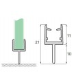 Joint d'étanchéité bas de porte série S.5701