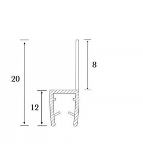 Joint d'étanchéité bas de porte série S.5702 Joint d'étanchéité bas de porte série S.5702
