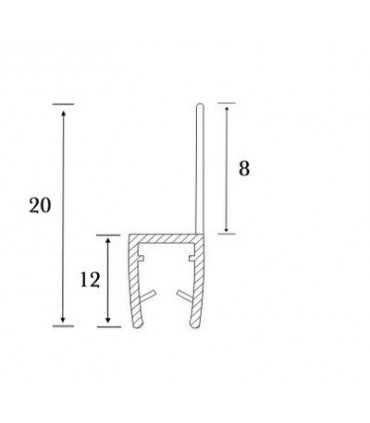 Joint d'étanchéité bas de porte série S.5702