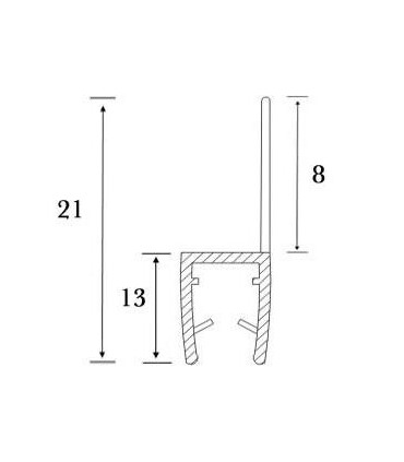Joint d'étanchéité bas de porte série S.5702