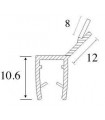 Joint d'étanchéité verre sur verre à 135° série S.5703 Joint d'étanchéité verre sur verre à 135° série S.5703