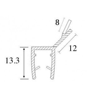 Joint d'étanchéité verre sur verre à 135° série S.5703 Joint d'étanchéité verre sur verre à 135° série S.5703