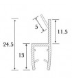 Joint d'étanchéité verre sur verre à 180° série S.5706