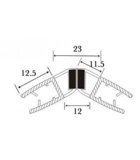Joint d'étanchéité magnétique 135° série S.5712 Joint d'étanchéité magnétique 135° série S.5712