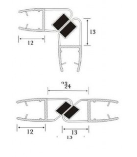 Joint d'étanchéité magnétique 90° série S.5713 Joint d'étanchéité magnétique 90° série S.5713