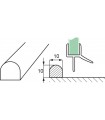 Profil de seuil en polycarbonate transparent à coller sur le receveur de douche