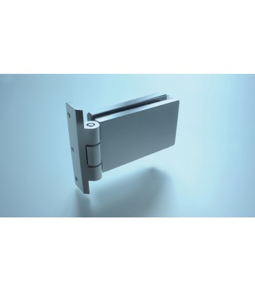 Paumelle avec fiche pour porte en verre