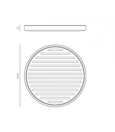 Porte savon rond en inox série Branch