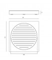 Porte savon design carré série White Q Porte savon design carré série White Q