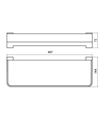 Etagère porte savon fixation murale