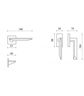 fiche technique poignée porte rosace fine