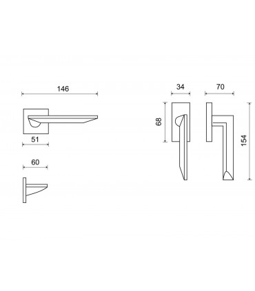 fiche technique poignée porte rosace fine