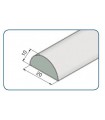 Profil de seuil en aluminium Lg.1860 mm - Accessoires parois de dou