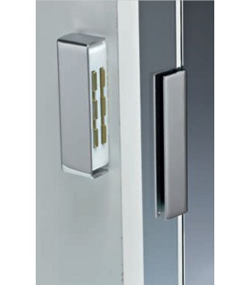 Aimant avec carter pour porte en verre  Aimant avec carter pour porte en verre