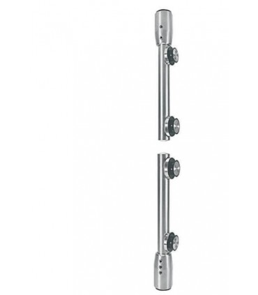 Set de deux pivots vertical pour porte en verre