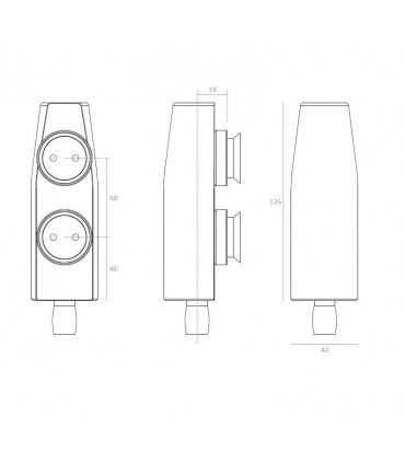 Pivot supérieur vertical pour imposte verre