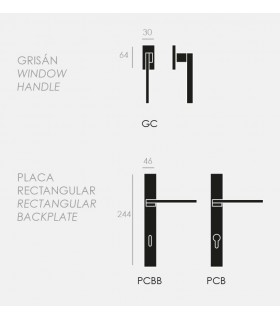 Poignée de porte NADIA