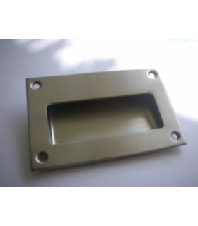 Poignée cuvette inox 125 x 83 avec trous