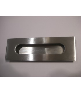 Poignée cuvette inox 150 x 50 arrondie