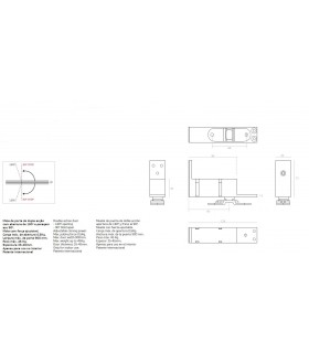 Pivot inférieur à fermeture automatique pour porte en bois