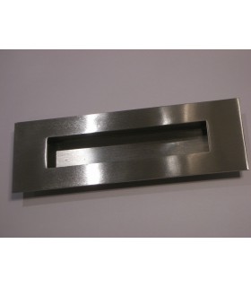 Poignée cuvette inox 150 x 50 carrée