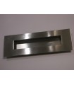 Poignée cuvette inox 150 x 50 carrée