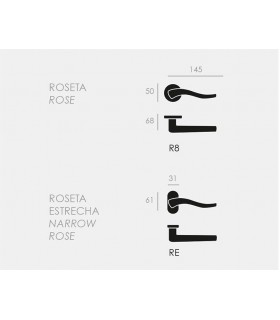 Poignée de porte HELICE laiton satiné