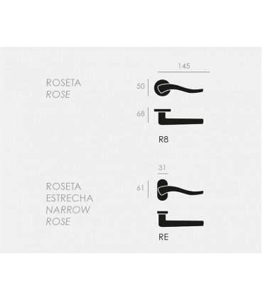 Poignée de porte HELICE laiton satiné