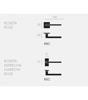 Poignée béquille série Log gic