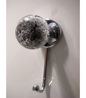 Patère boule verre