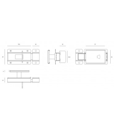 Loquet inox avec ou sans voyant