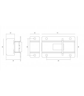 Loquet inox avec ou sans voyant