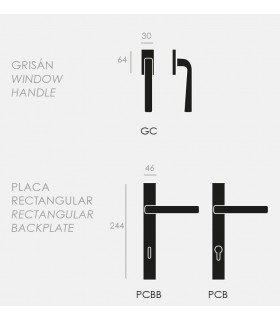 Poignée de porte TOUCH 