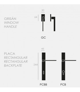 Poignée de porte FILA