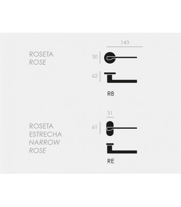 Poignée de porte FILA 