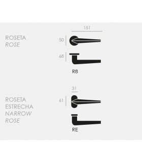 Poignée de porte THREE 