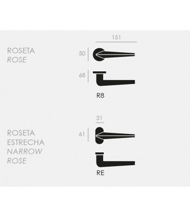 Poignée de porte THREE 