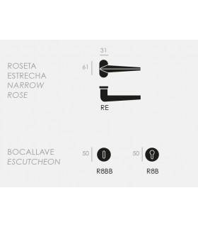 Poignée de porte THREE 