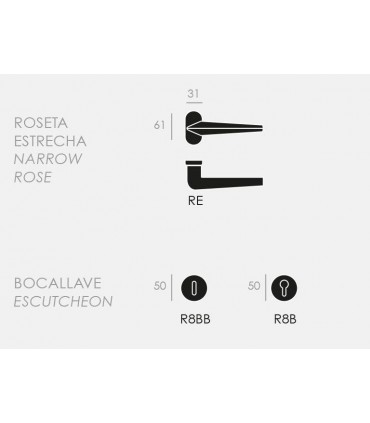 Poignée de porte THREE 