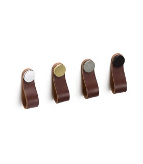 Bouton en cuir brun ligne Flexa Bouton en cuir brun ligne Flexa