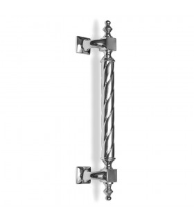 Poignée de porte palière ligne Udine finition chrome brillant